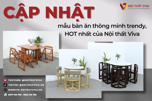 bàn ăn thông minh trendy